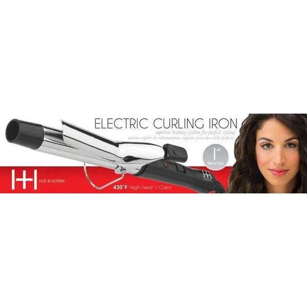 Hot & Hotter Electric Curling Iron 1 inch