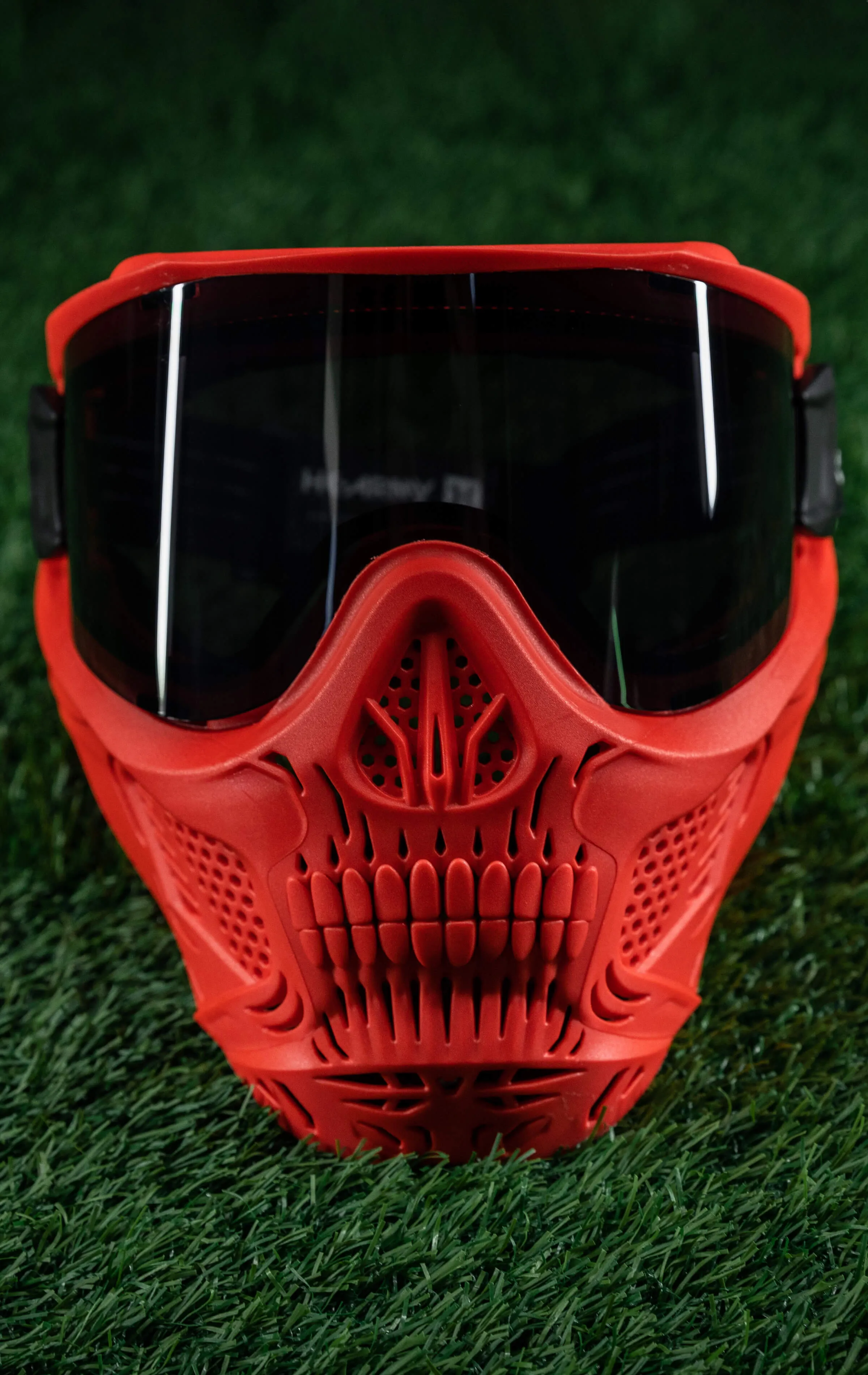 HSTL Skull Goggle "Sinner" - Red w/ Smoke Lens