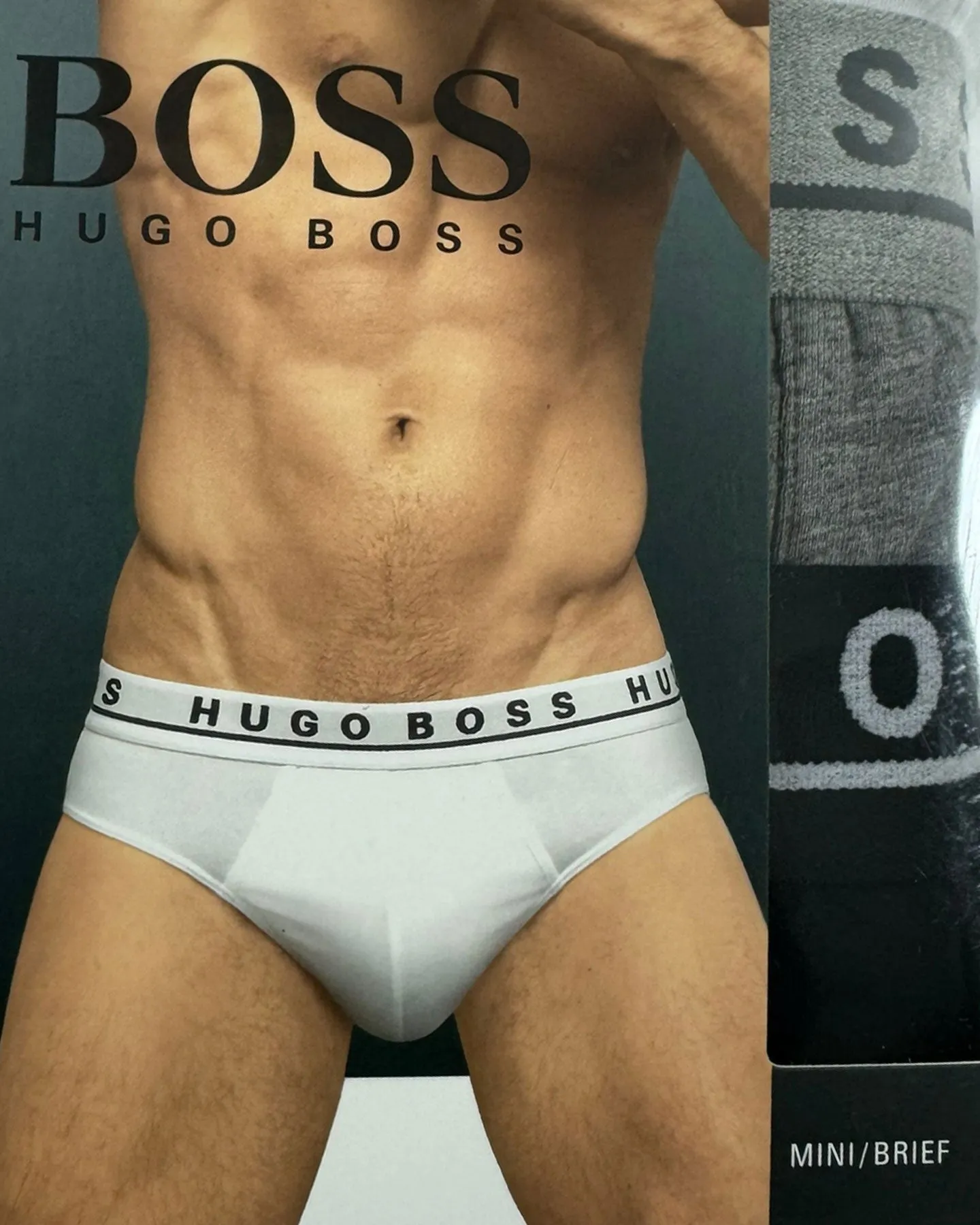 Hugo Boss Men Underwear 3 Pack Stretch Cotton Mini Brief L SALE