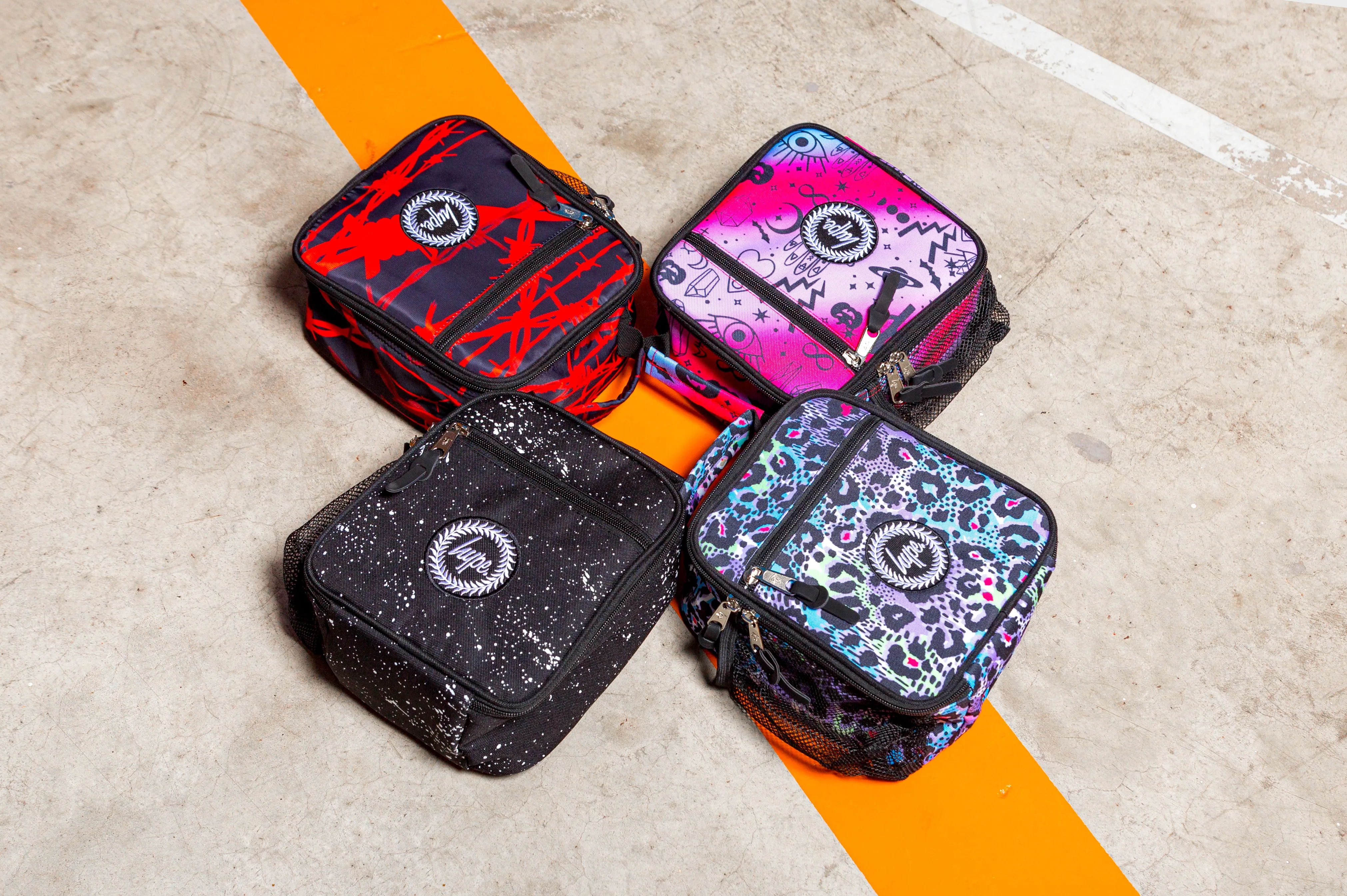 Hype Black Speckle Lunch Bag