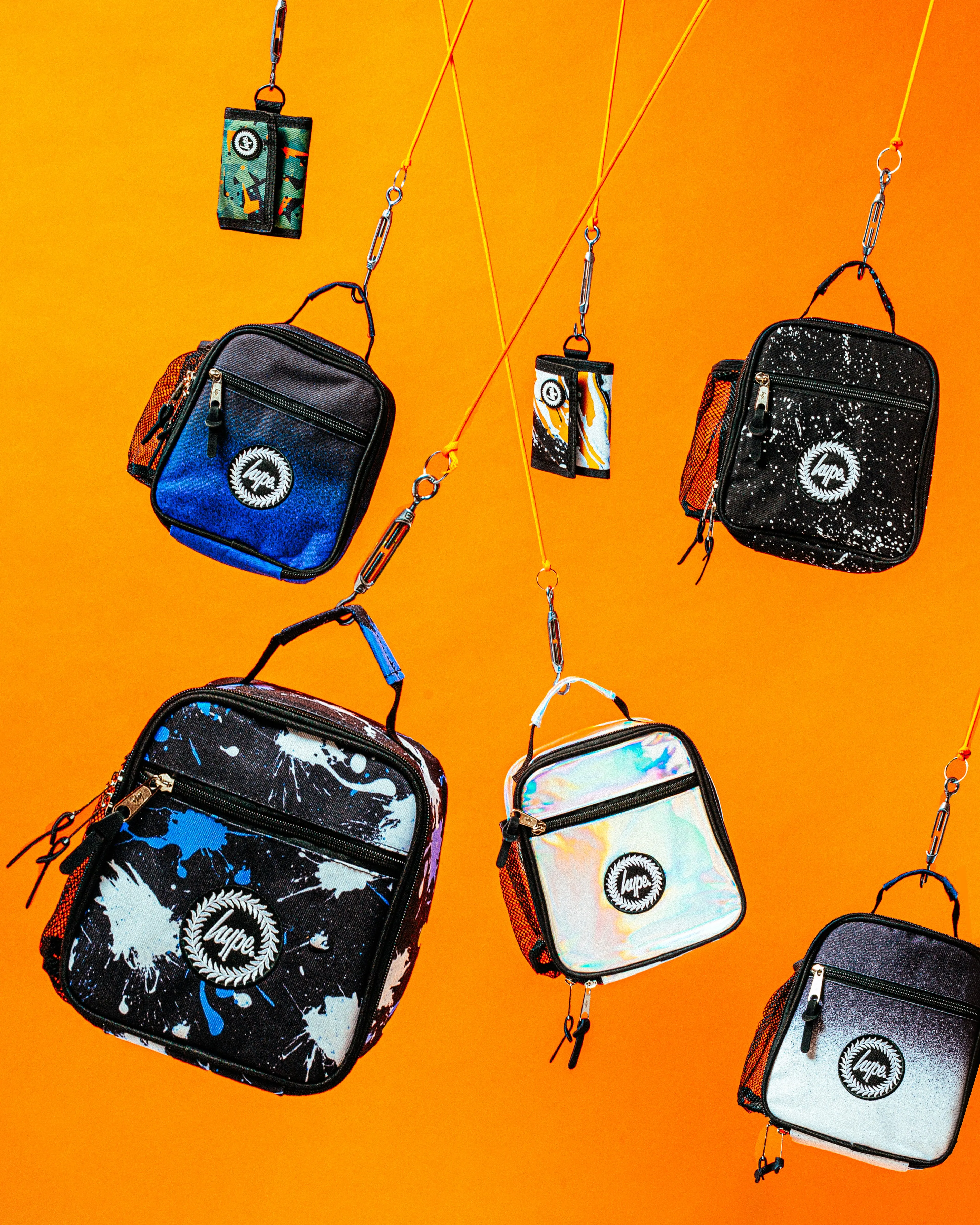 Hype Black Speckle Lunch Bag