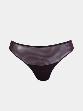 I.D. Line Fine Mesh Bikini Brown