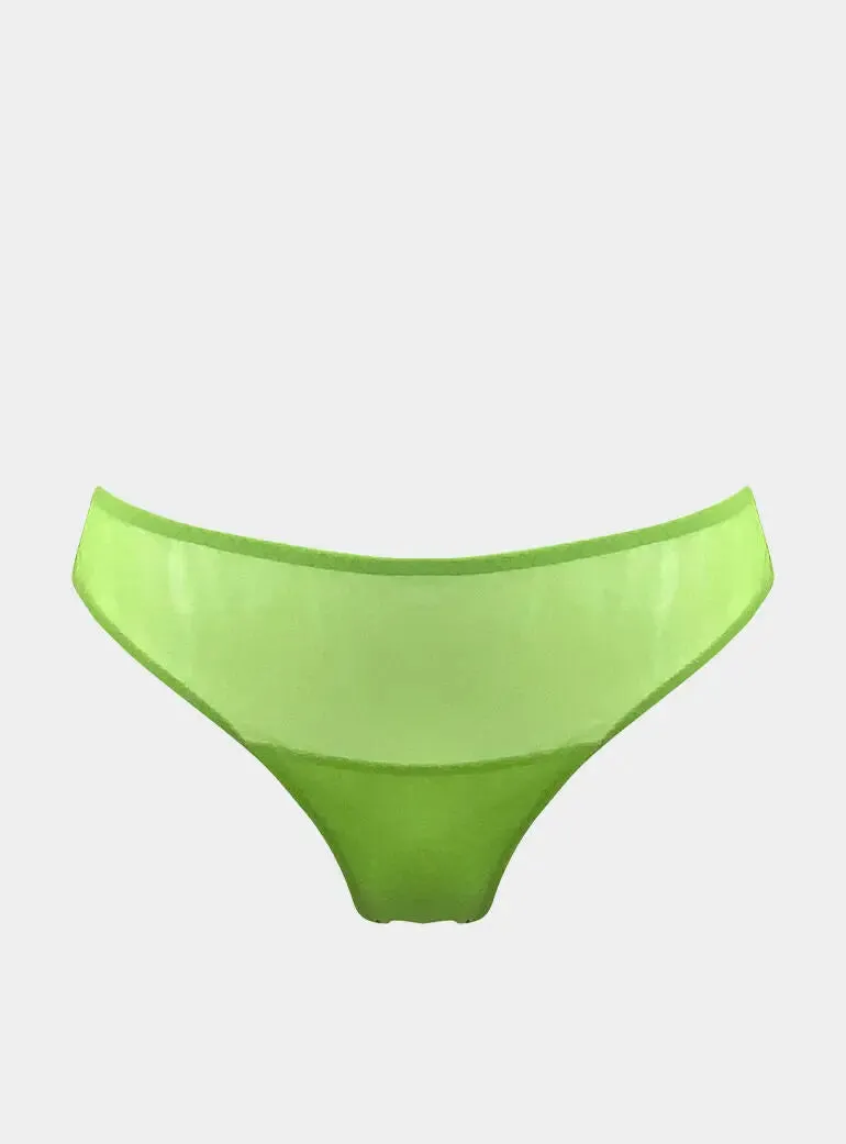 I.D. Line Fine Mesh Bikini Green