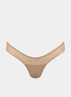 I.D. Line Fine Mesh Nude V-Thong