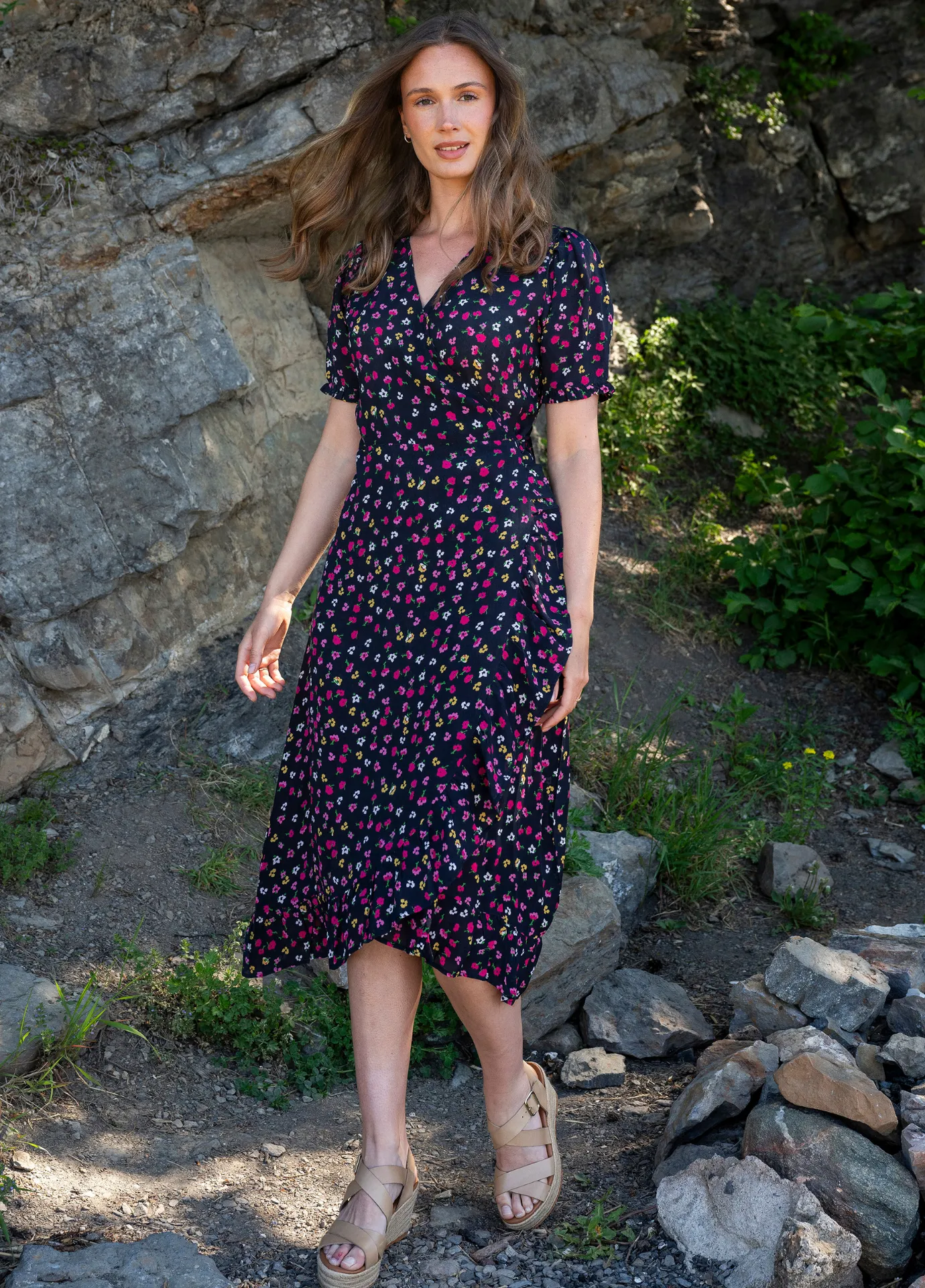 Irina Midi Dress Strawberry Red