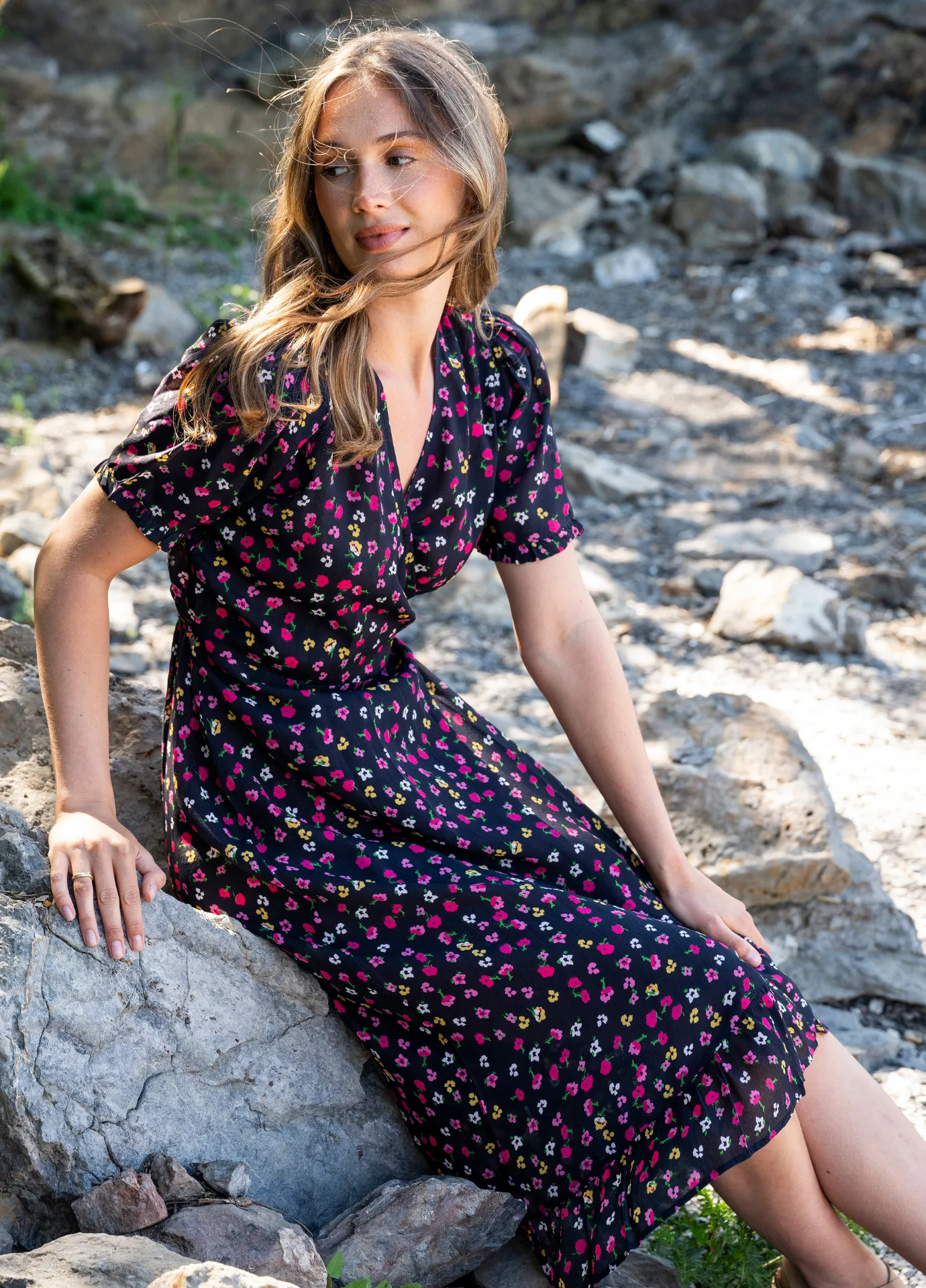 Irina Midi Dress Strawberry Red