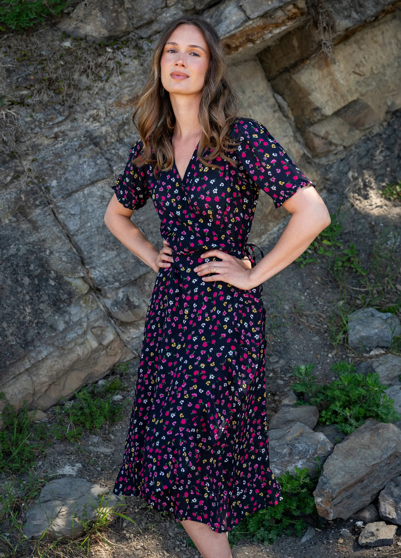 Irina Midi Dress Strawberry Red
