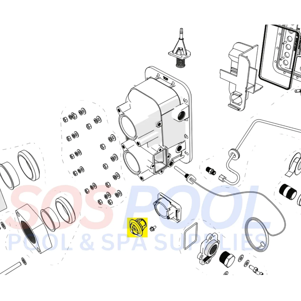 Jandy Thermal Regulator Valve For JXI Heaters | R0589700