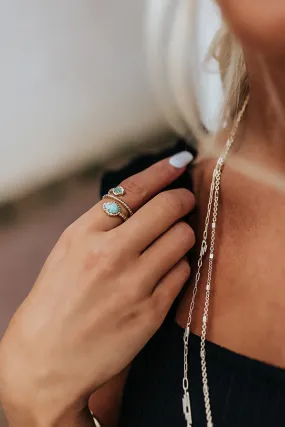 Kendra Scott Tessa Gold Wrap Ring In Light Blue Magnesite