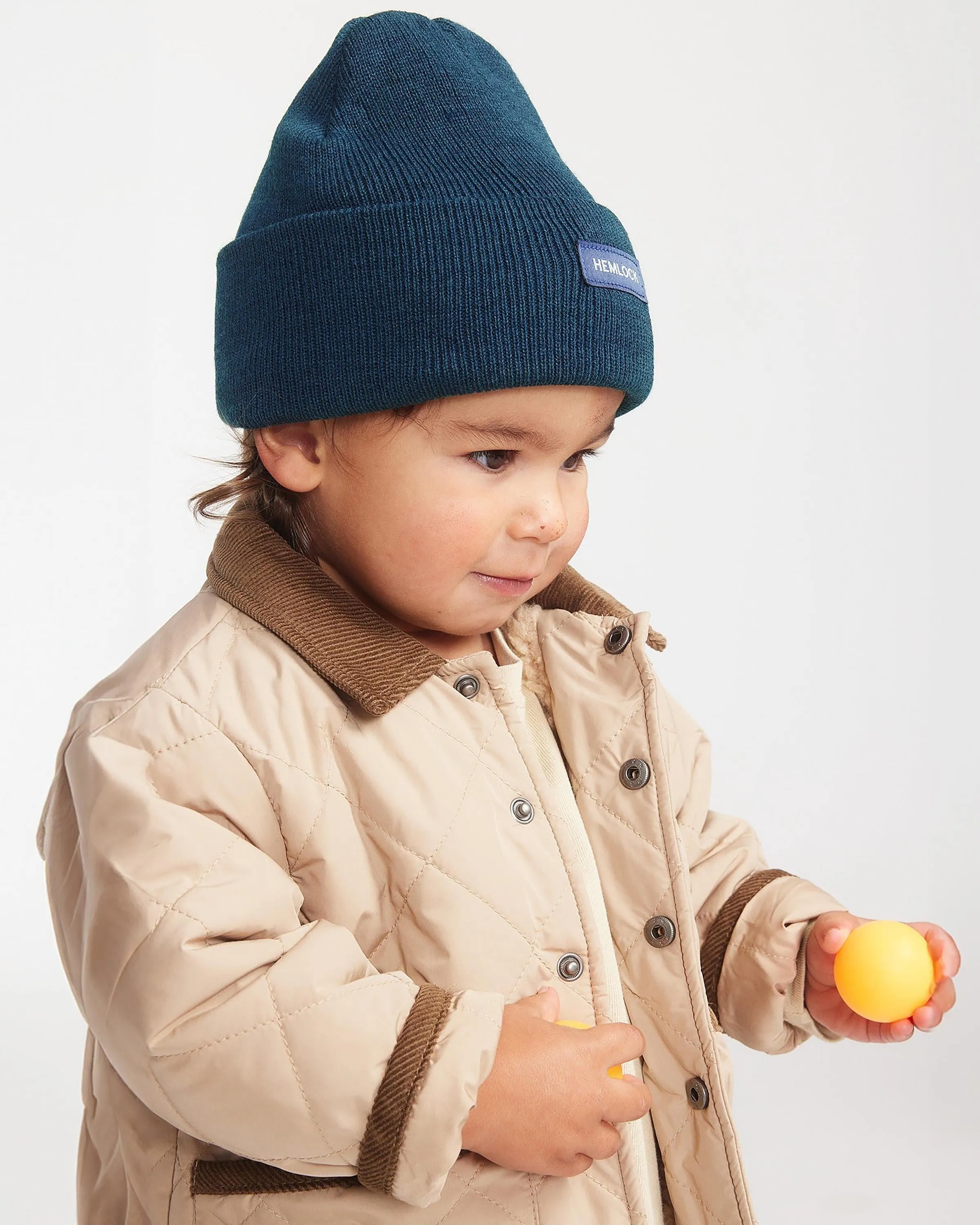 Kids Beacon Beanie in Marine