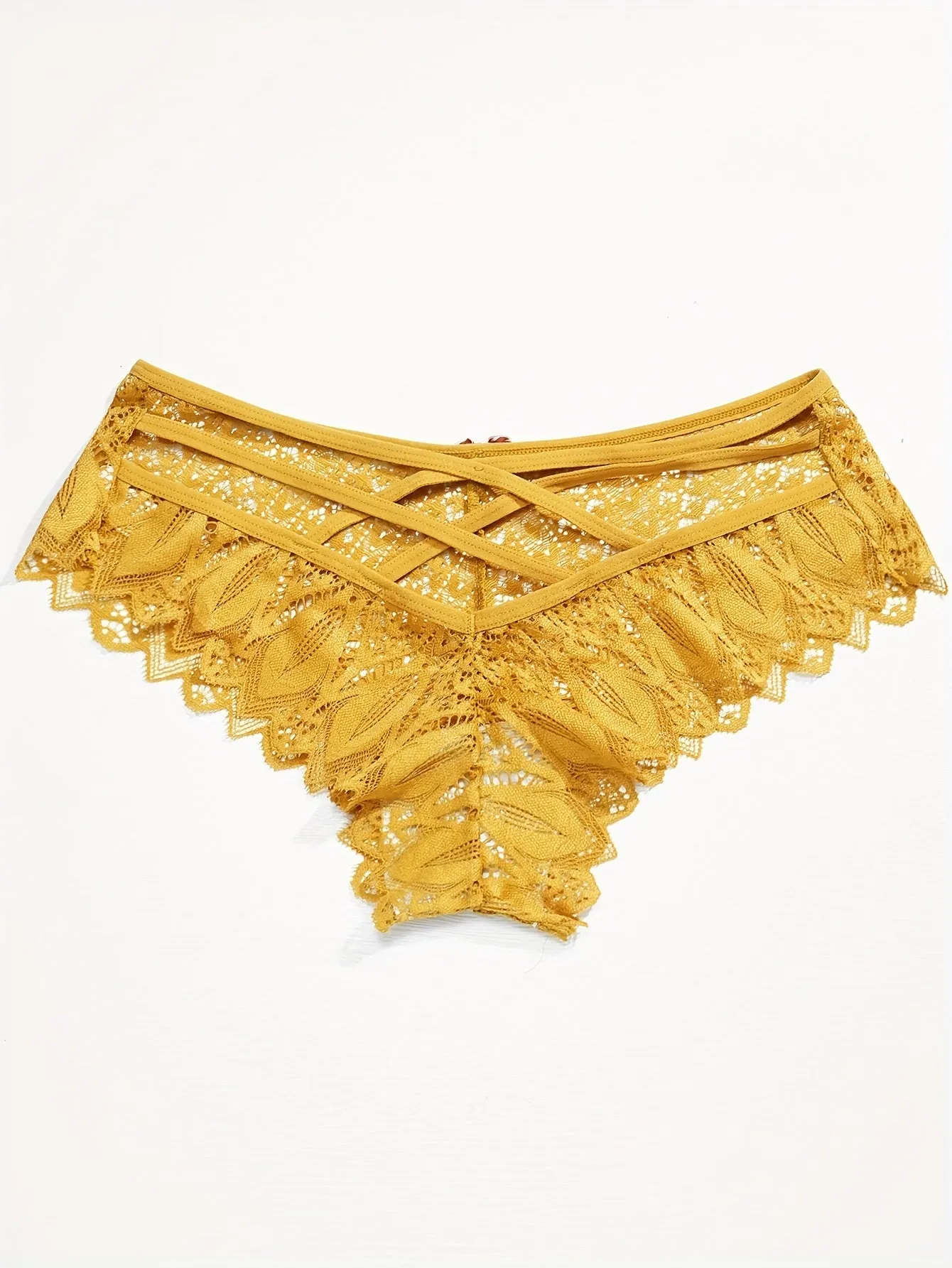 Lace Bow Thongs Chic Comfy  Seductive Low Waist Panties