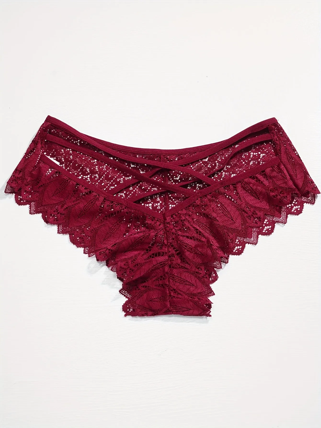 Lace Bow Thongs Chic Comfy  Seductive Low Waist Panties