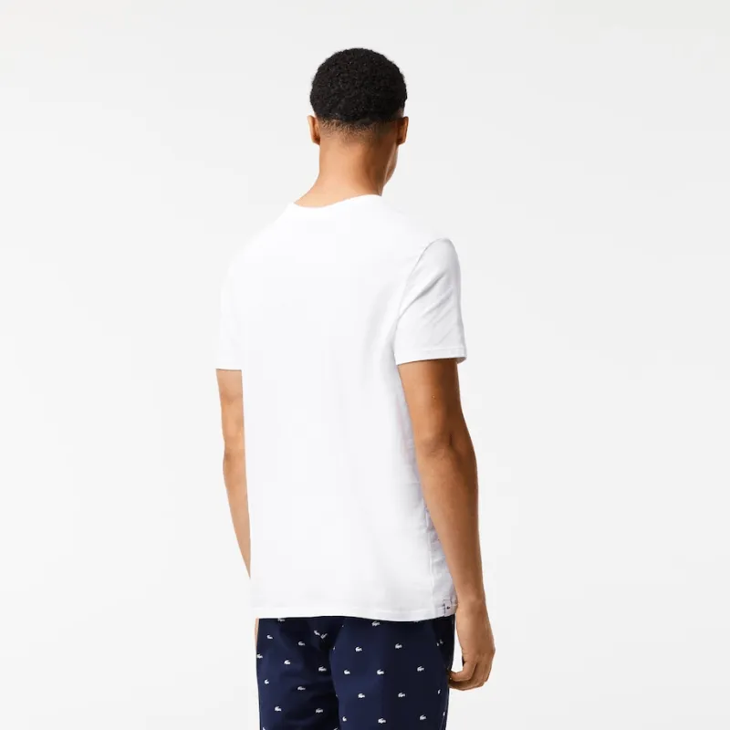 Lacoste Crew Neck Plain Cotton T-shirt Three-Pack - Men's