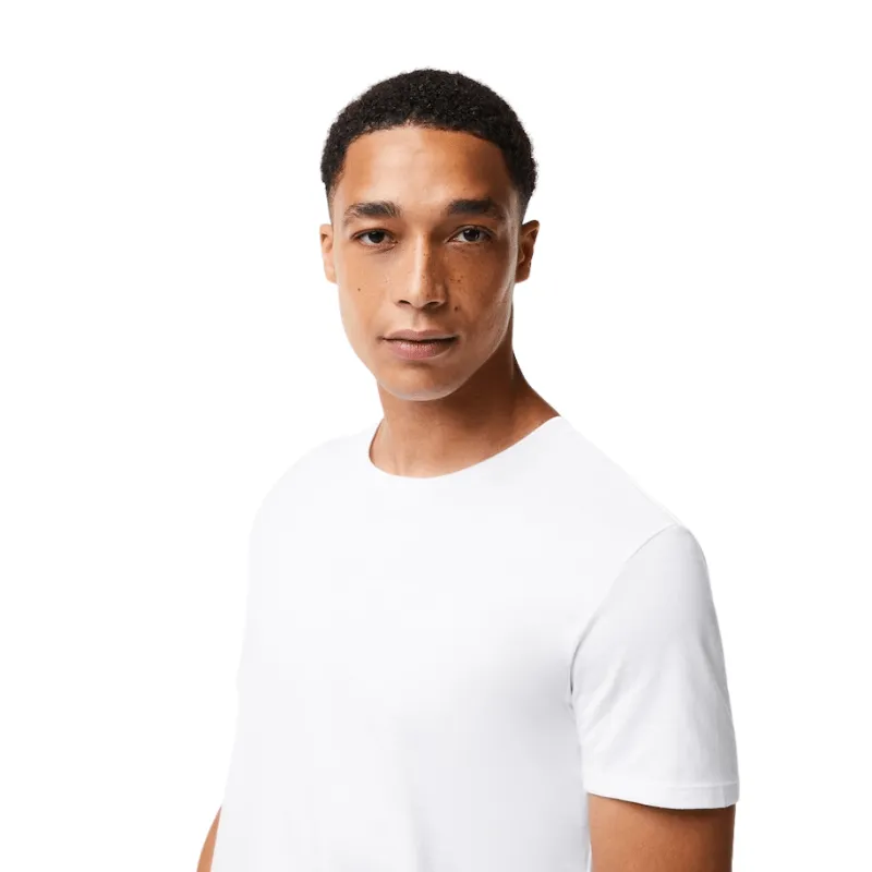 Lacoste Crew Neck Plain Cotton T-shirt Three-Pack - Men's