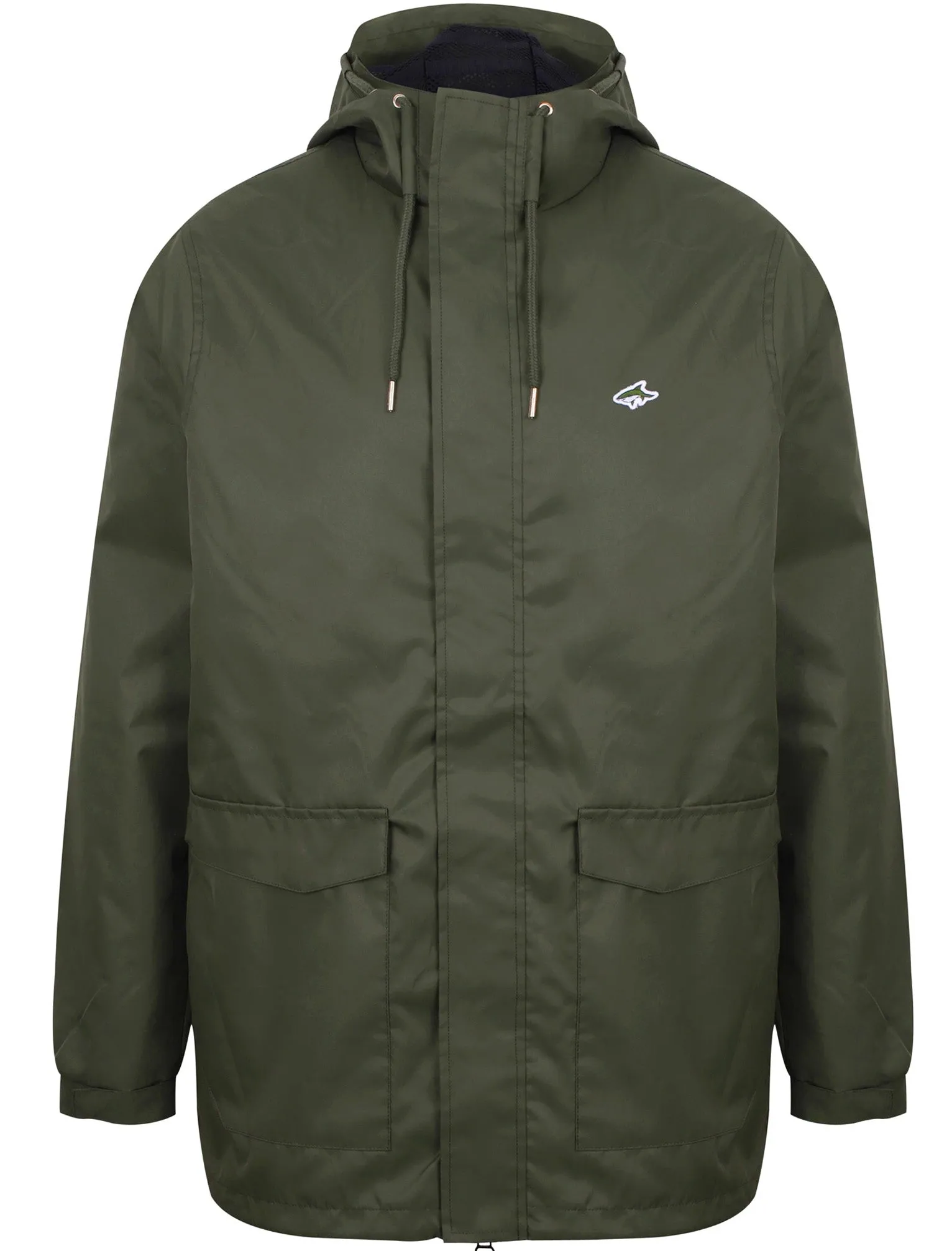 Litcham Lightweight Parka Jacket In Khaki - Le Shark