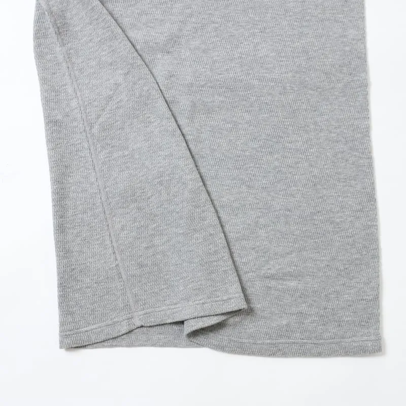 lot.54005 THERMAL TURTLENECK TEE<HEATHER GREY>