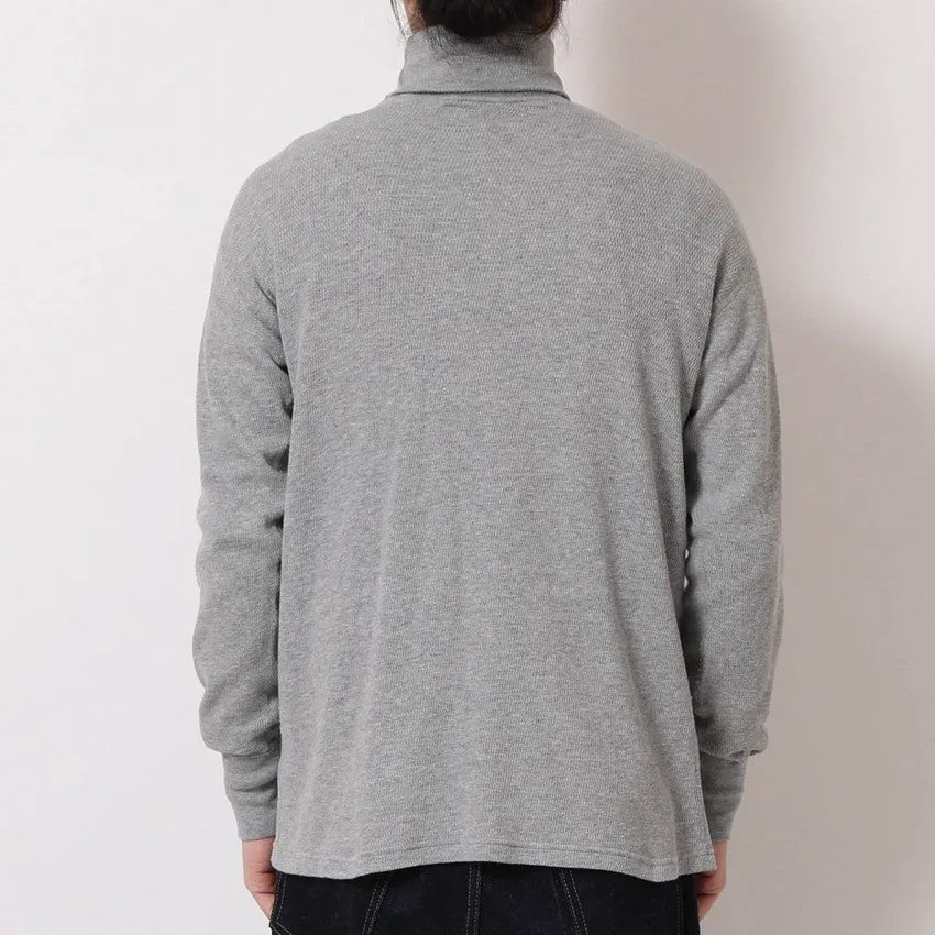 lot.54005 THERMAL TURTLENECK TEE<HEATHER GREY>