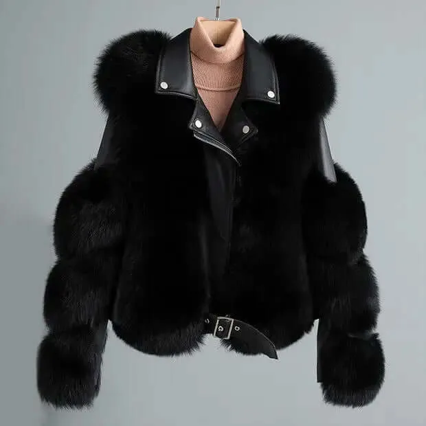 Luxury Faux Fur Coat for Women