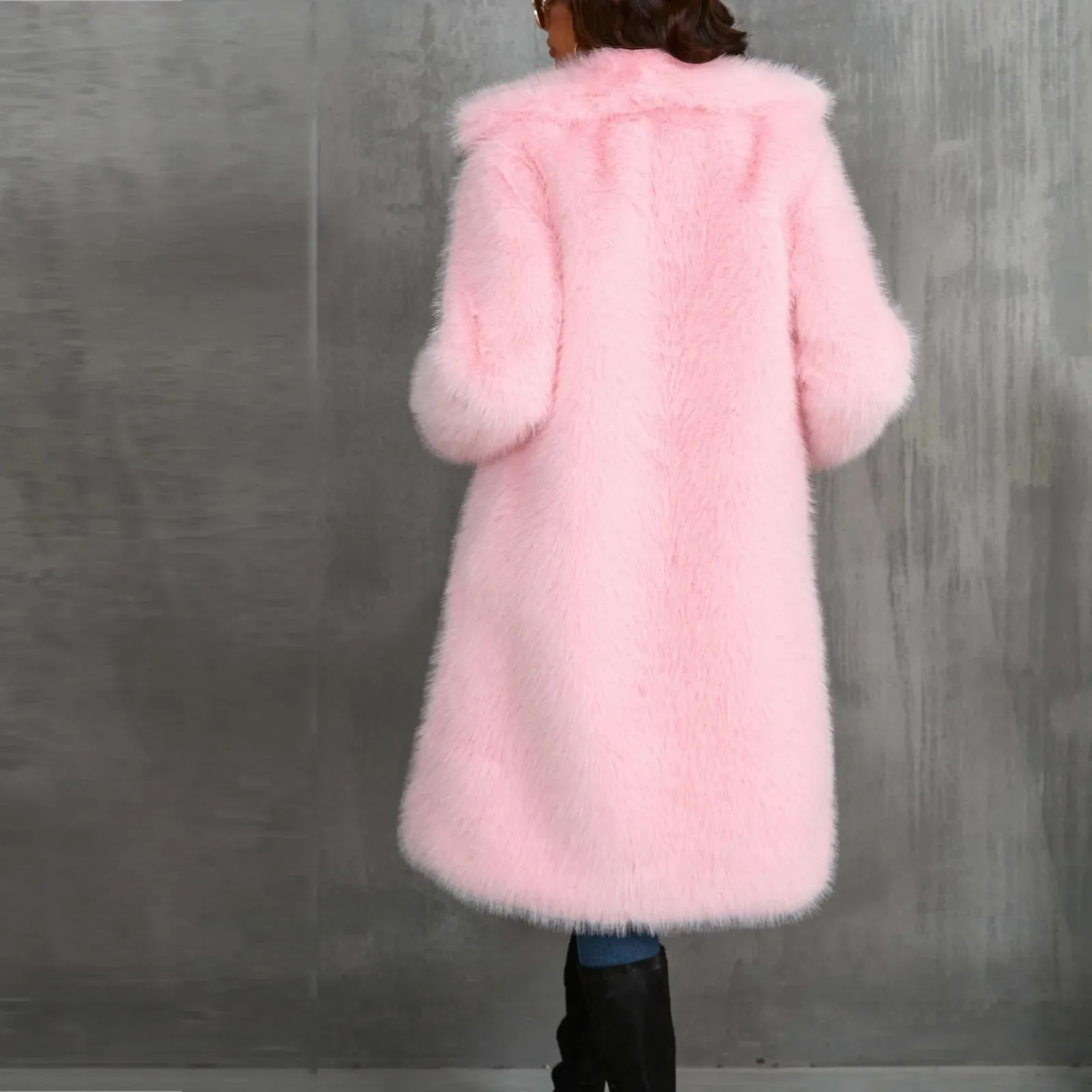 Luxy Mid Faux Fur Coat