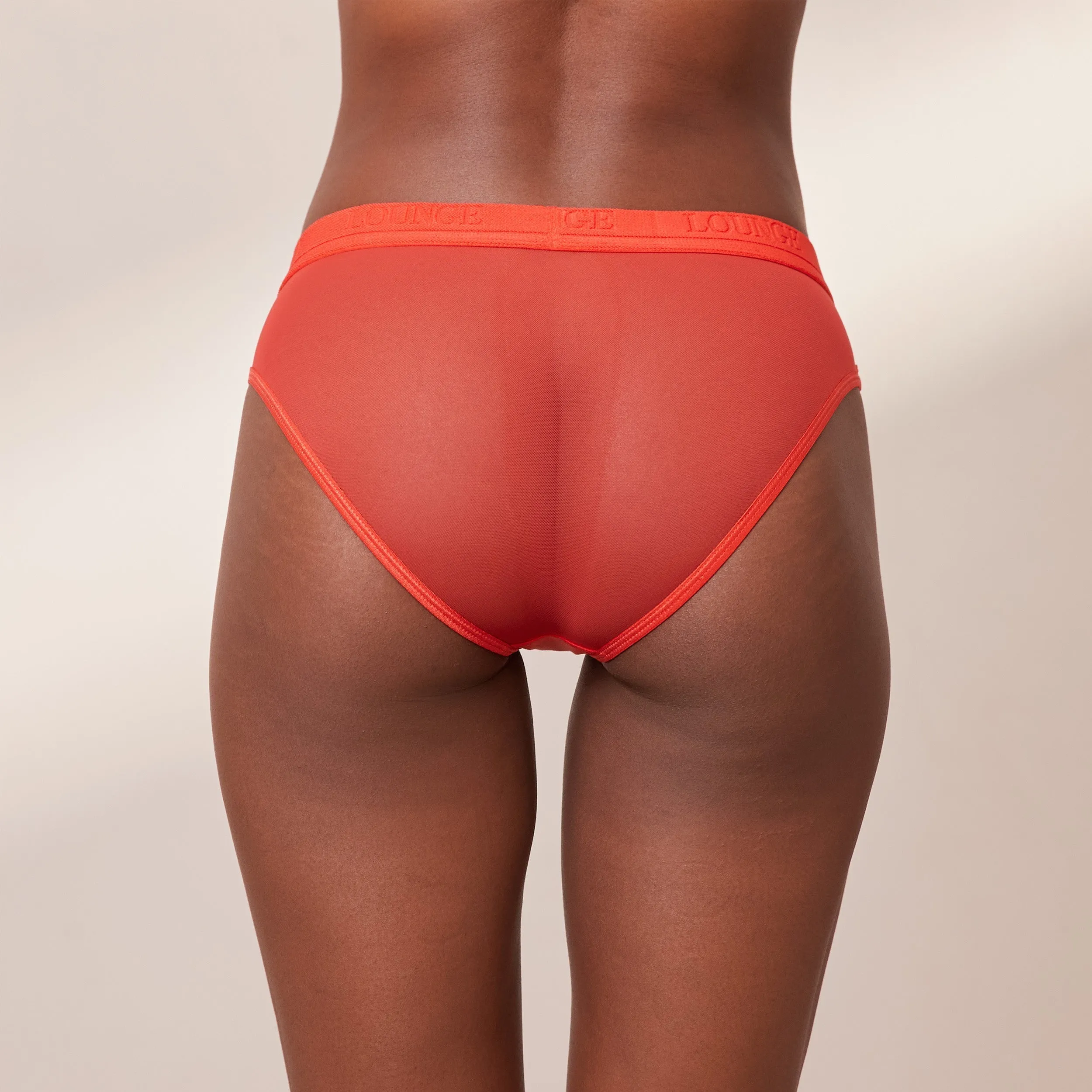 Mesh Briefs - Red