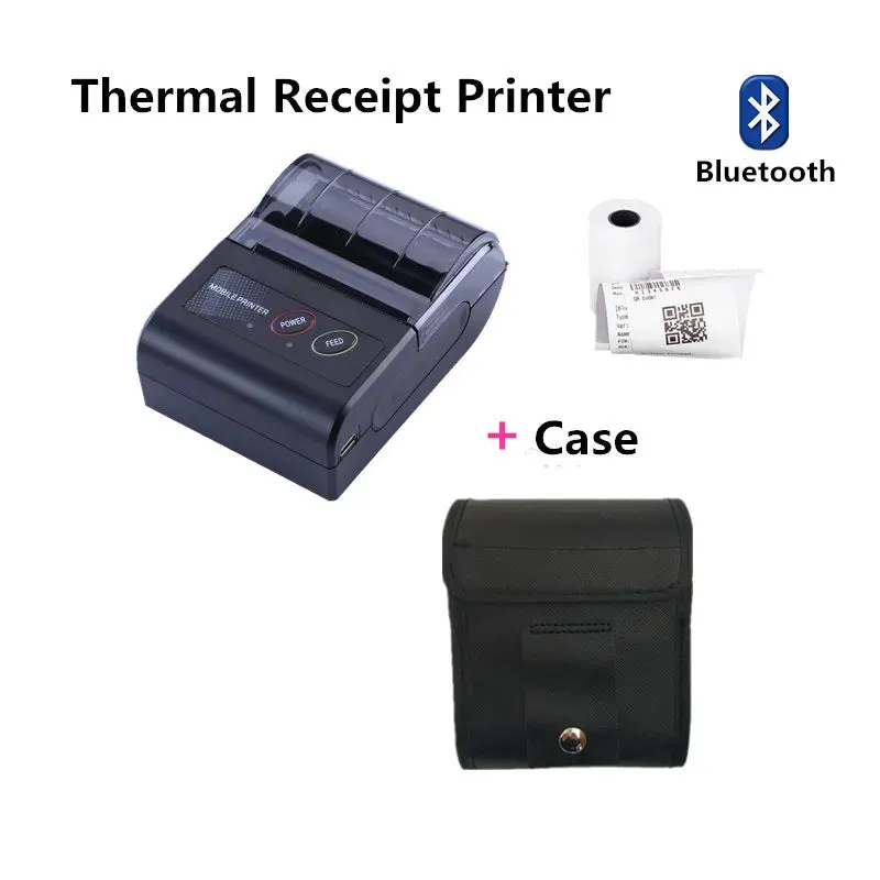 Mini Portable Thermal Printer Wireless Receipt Printer 58mm Ink-free USB BT ESC/POS Windows Android PC Factura Impresora Termica