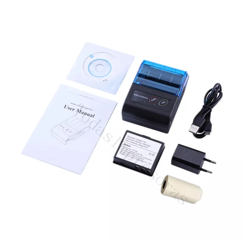 Mini Portable Thermal Printer Wireless Receipt Printer 58mm Ink-free USB BT ESC/POS Windows Android PC Factura Impresora Termica