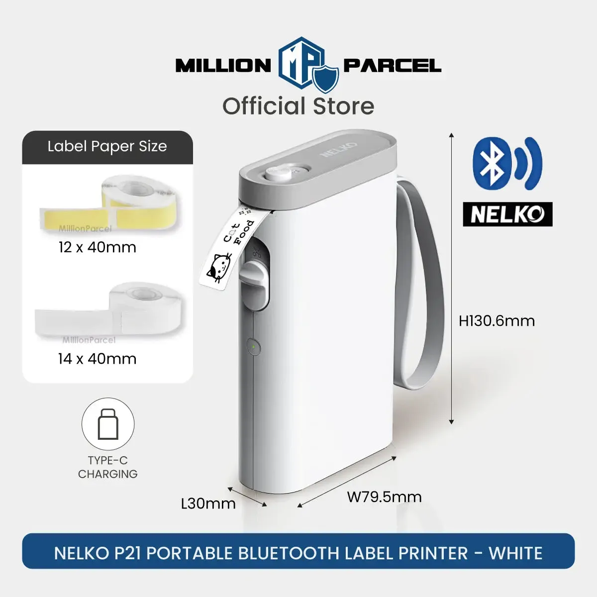 NELKO Thermal Printer | POLONO Name Label Printer
