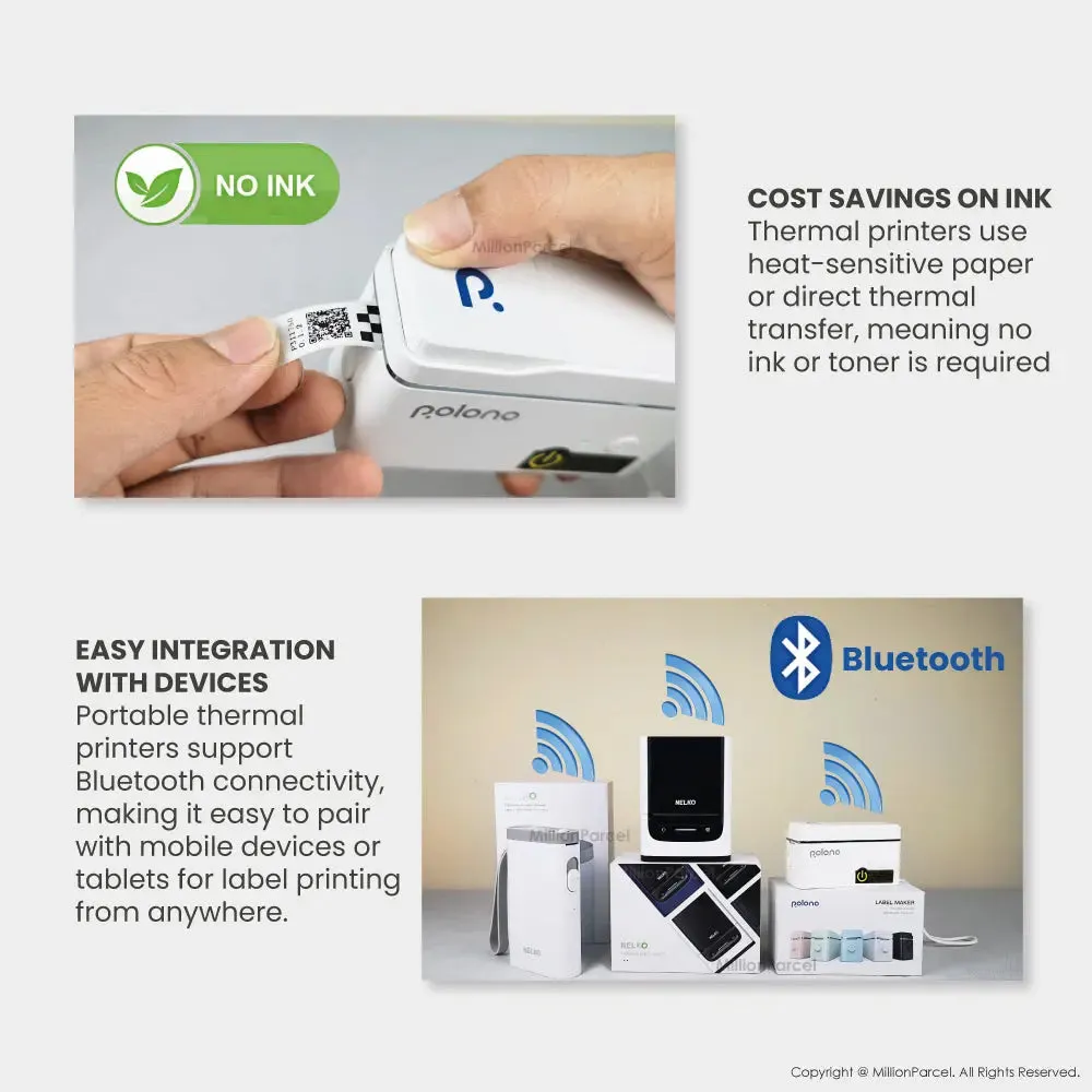 NELKO Thermal Printer | POLONO Name Label Printer