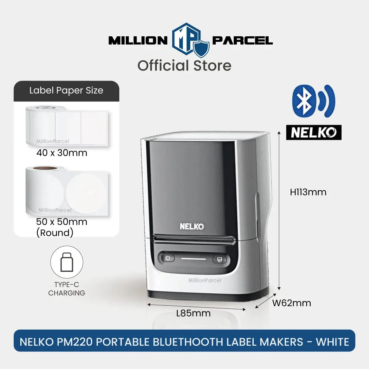 NELKO Thermal Printer | POLONO Name Label Printer