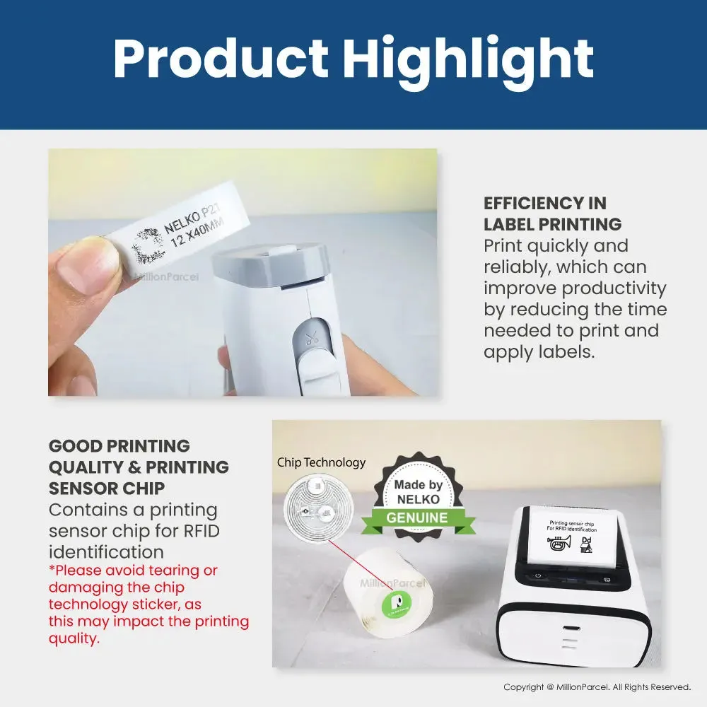 NELKO Thermal Printer | POLONO Name Label Printer