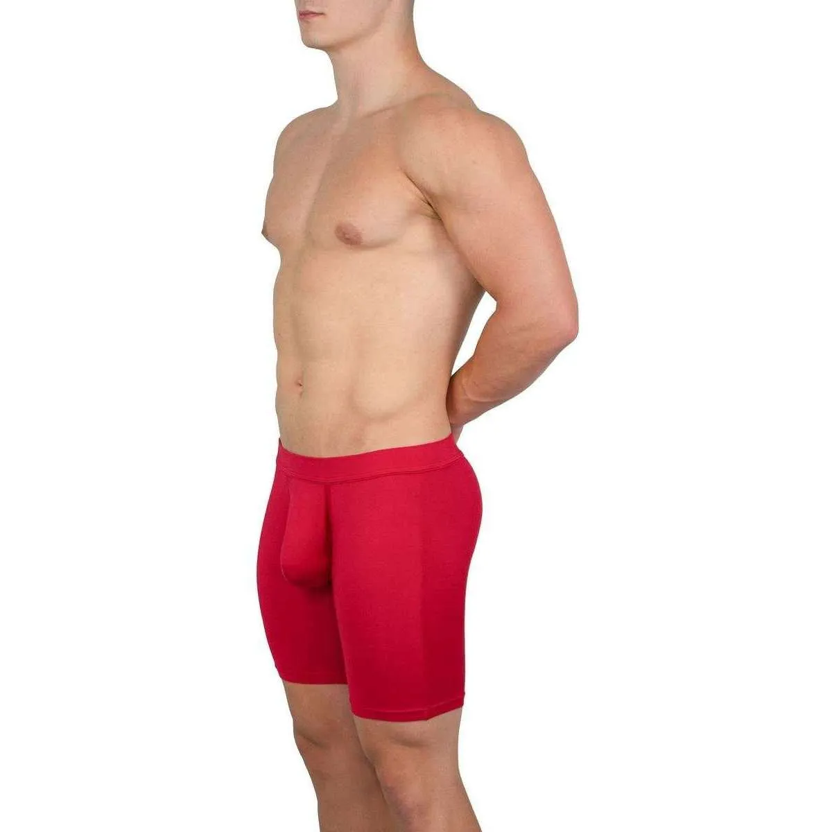 Obviously EliteMan Boxer Brief 6inch Leg - Red