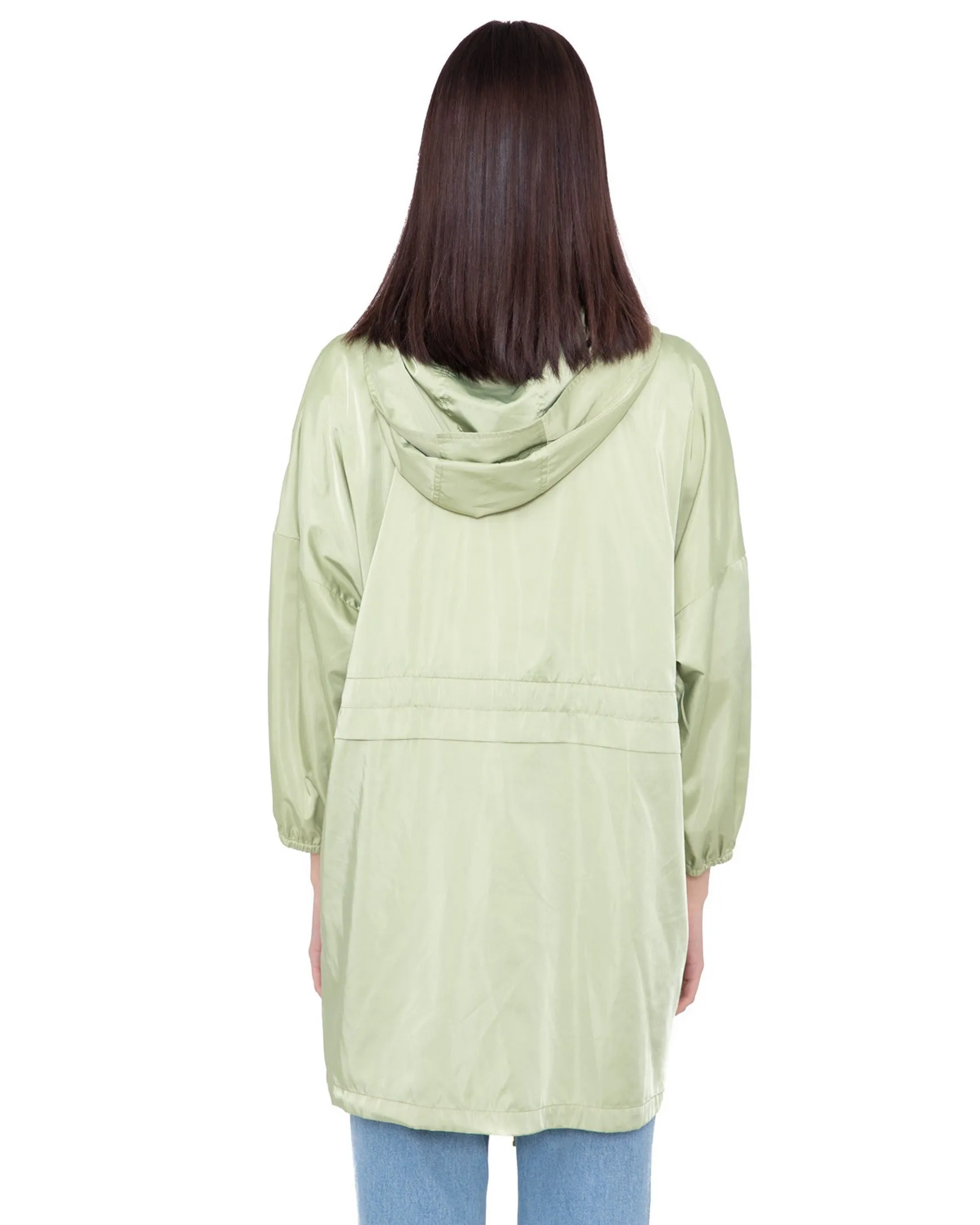 Parka in satin effect GAMBAROGNO