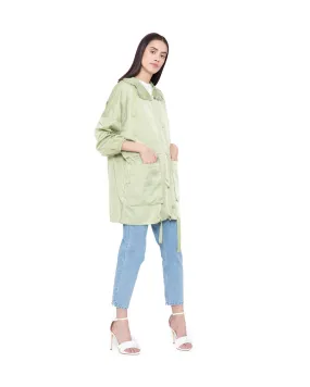 Parka in satin effect GAMBAROGNO