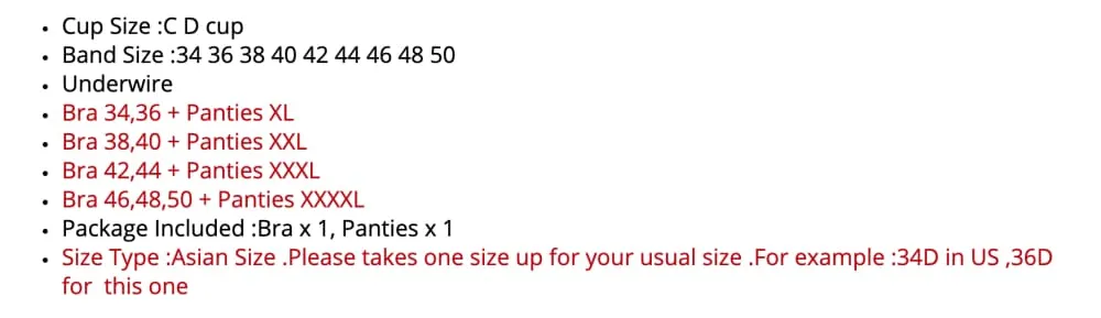 Plus Size Sexy Nylon-Polyester Push Up Bra and Panty Set