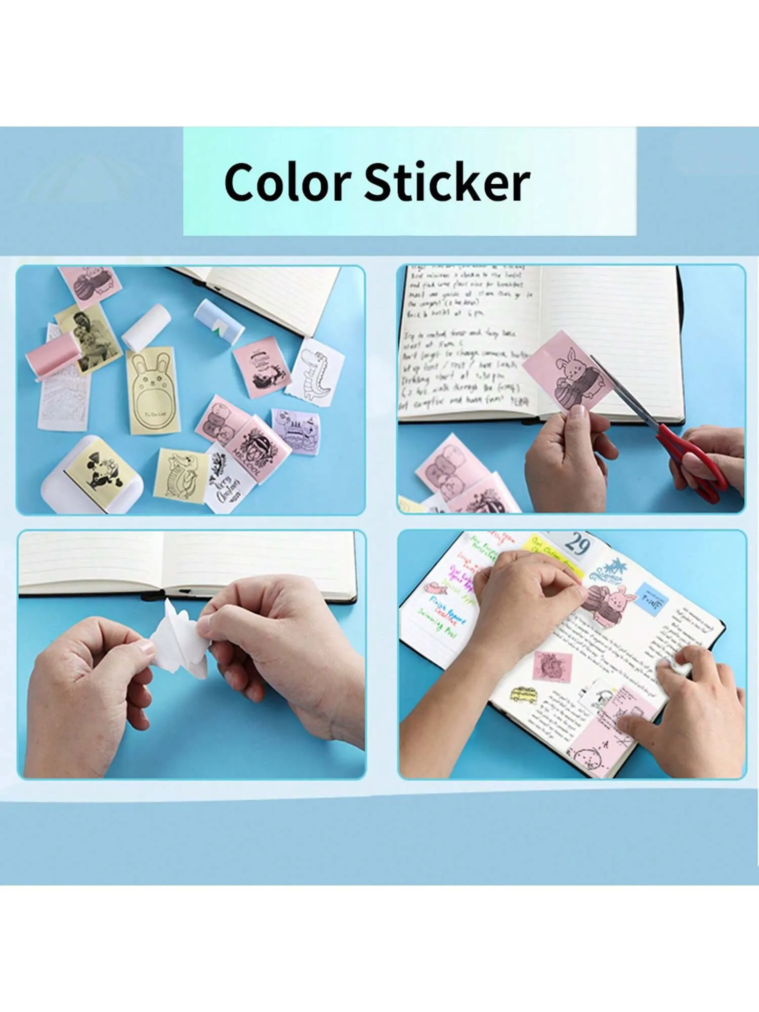 Pocket thermal printer|Holiday Gift Mini Portable Bluetooth Thermal Pocket Printer Set