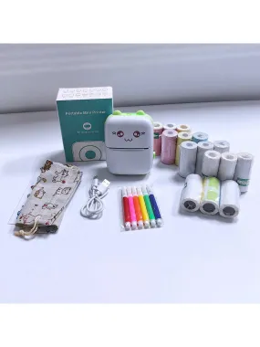 Pocket thermal printer|Holiday Gift Mini Portable Bluetooth Thermal Pocket Printer Set