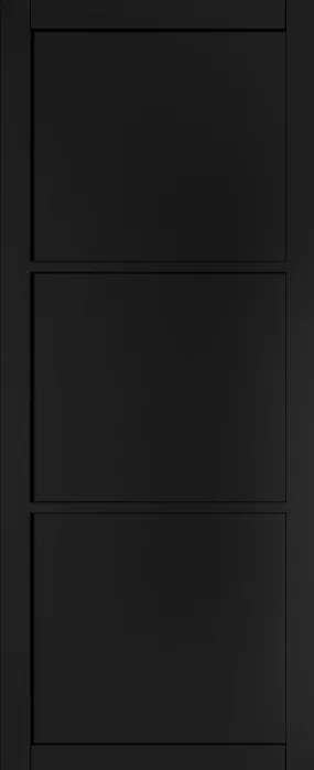 Pre-Assembled Camden Black Prefinished Door Set