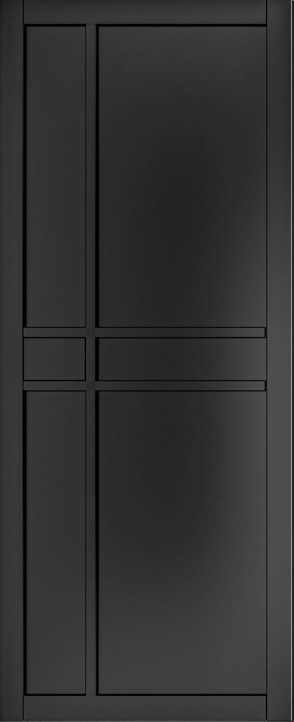 Pre-Assembled Dalston Black Prefinished Door Set