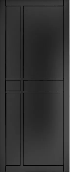 Pre-Assembled Dalston Black Prefinished Door Set
