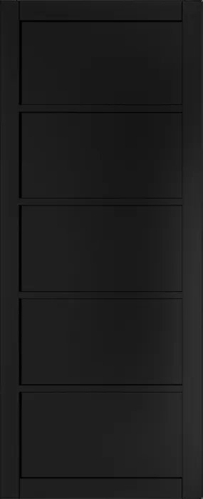 Pre-Assembled Shoreditch Black Prefinished Door Set
