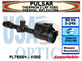 PULSAR, PL76554, THERMION 2 LRF XG50 THERMAL RIFLESCOPE