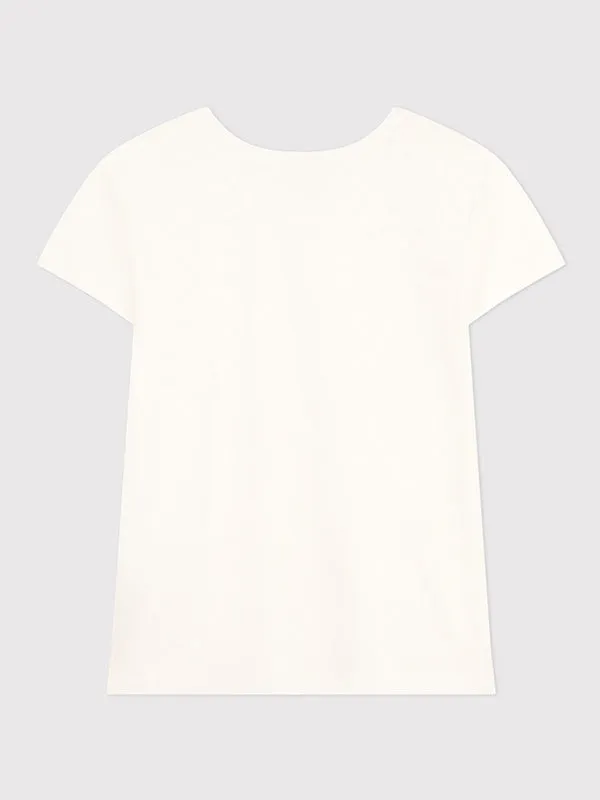 Round-neck Linen T-shirt