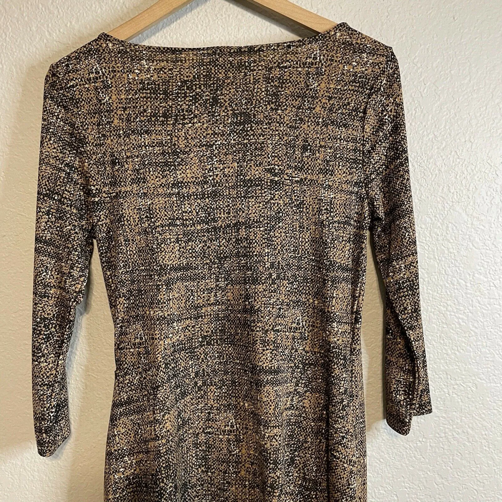 Ruched Side Faux Wrap Dress