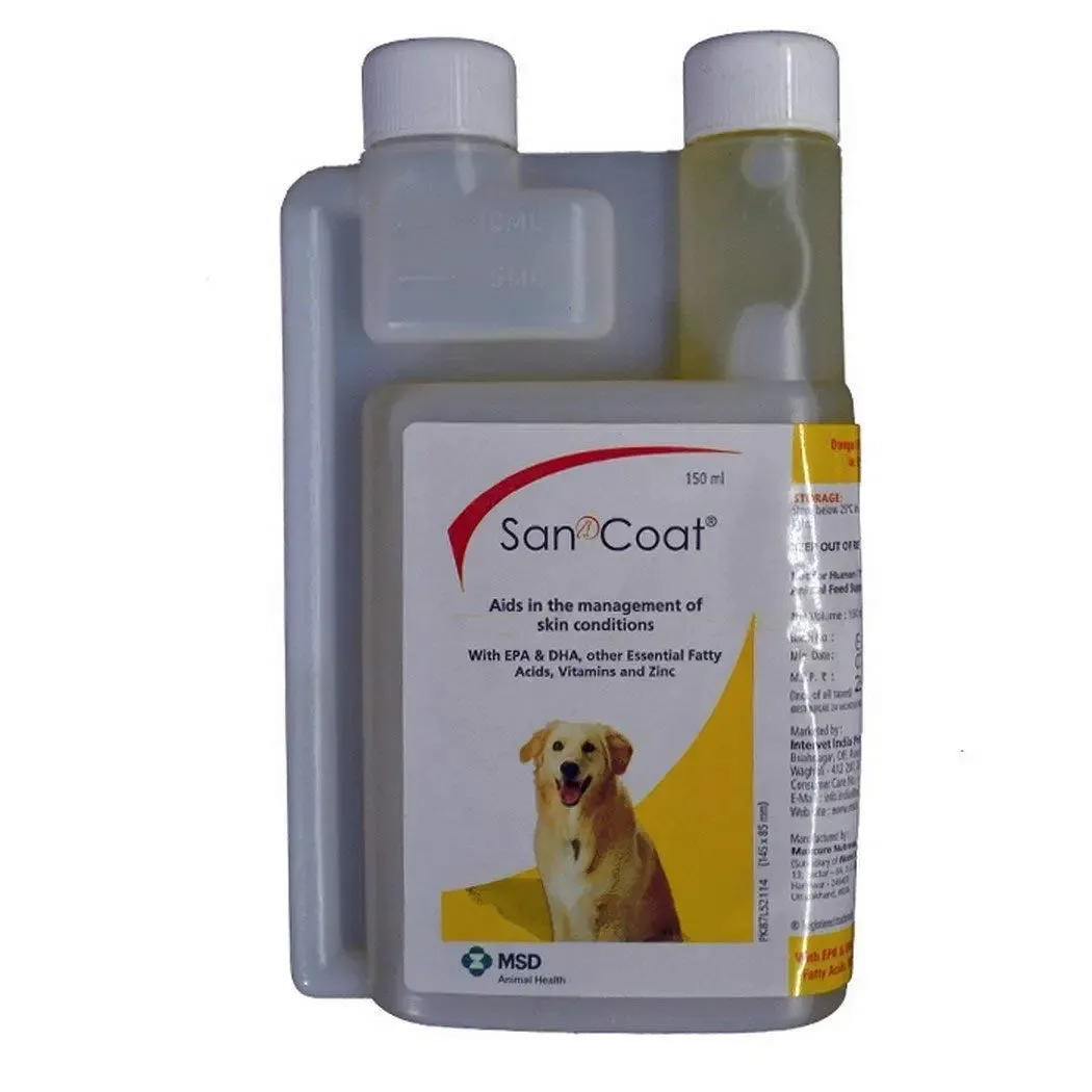 San Coat for Dogs - A Concentrated Fatty Acids Supplement (150ml)