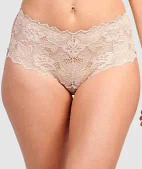 Sans Complexe Arum Mid-Rise Lace Brief - Skin