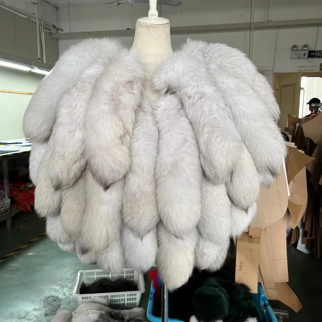 Shawl Fur Jacket Natural And Real Fur