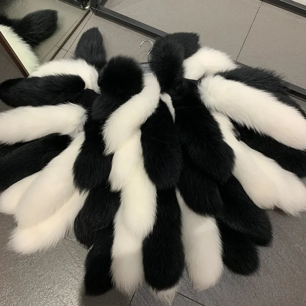 Shawl Fur Jacket Natural And Real Fur