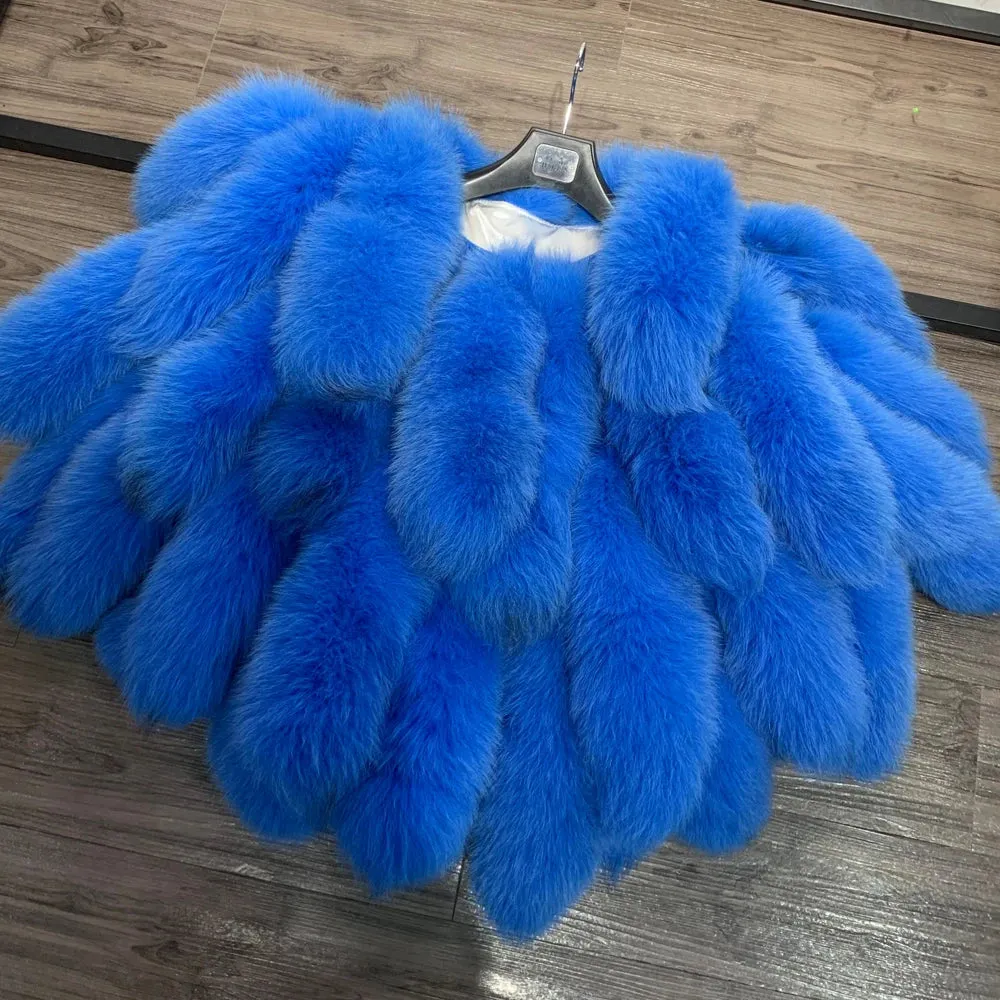 Shawl Fur Jacket Natural And Real Fur