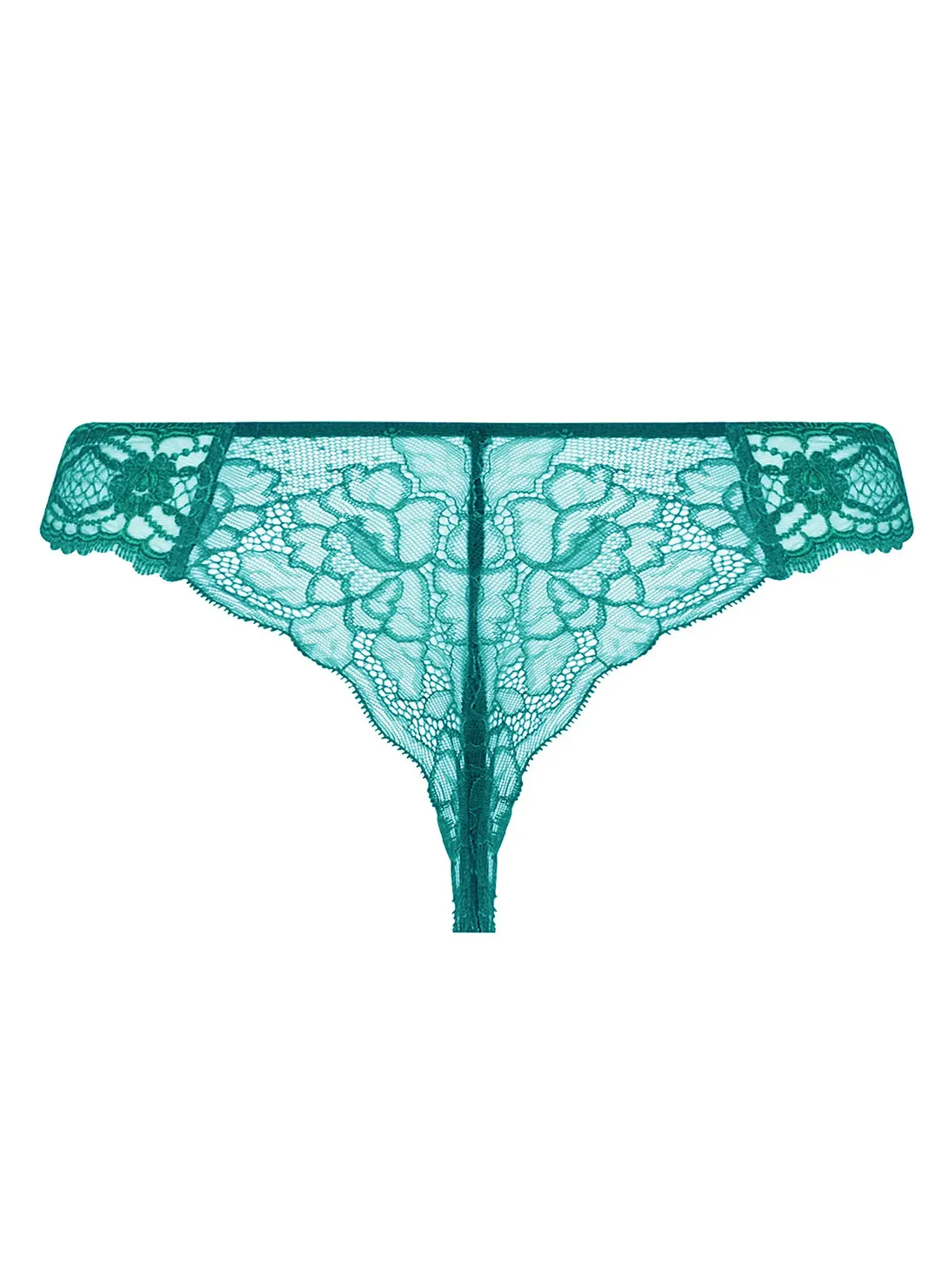 Sublime En Dentelle Vert Princess Thong