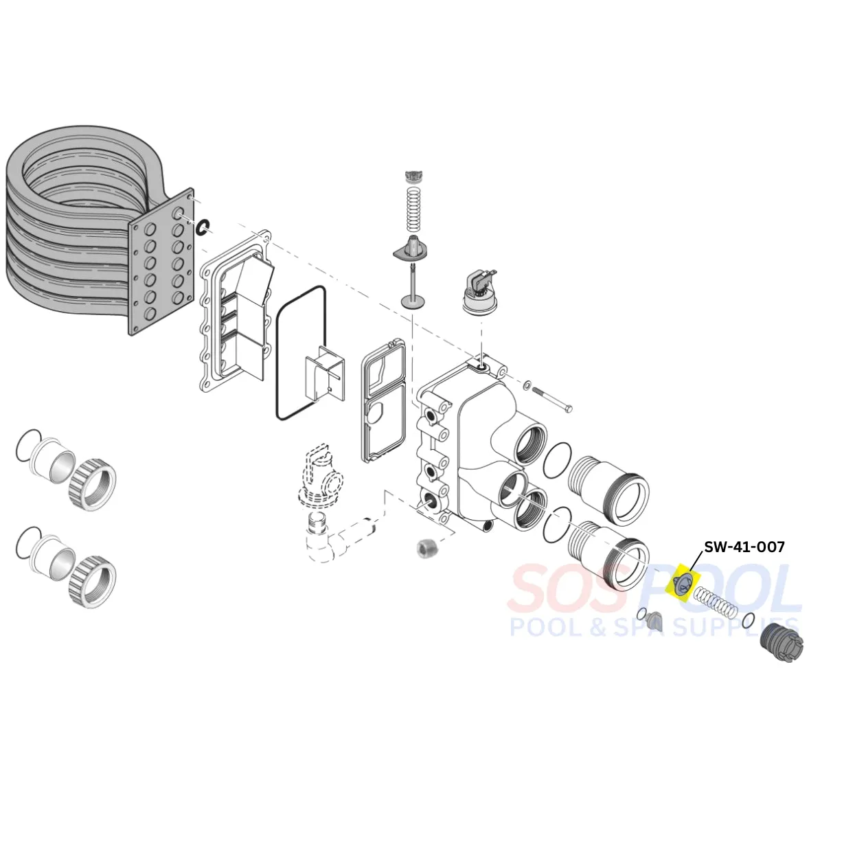 Swimables Thermal Regulator For Pentair MasterTemp and Max-E-Therm Heaters | 38000-0007S | SW-41-007